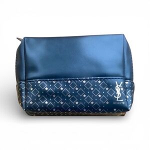 YSL Beauté Black and Gold Cosmetic Bag - NIP